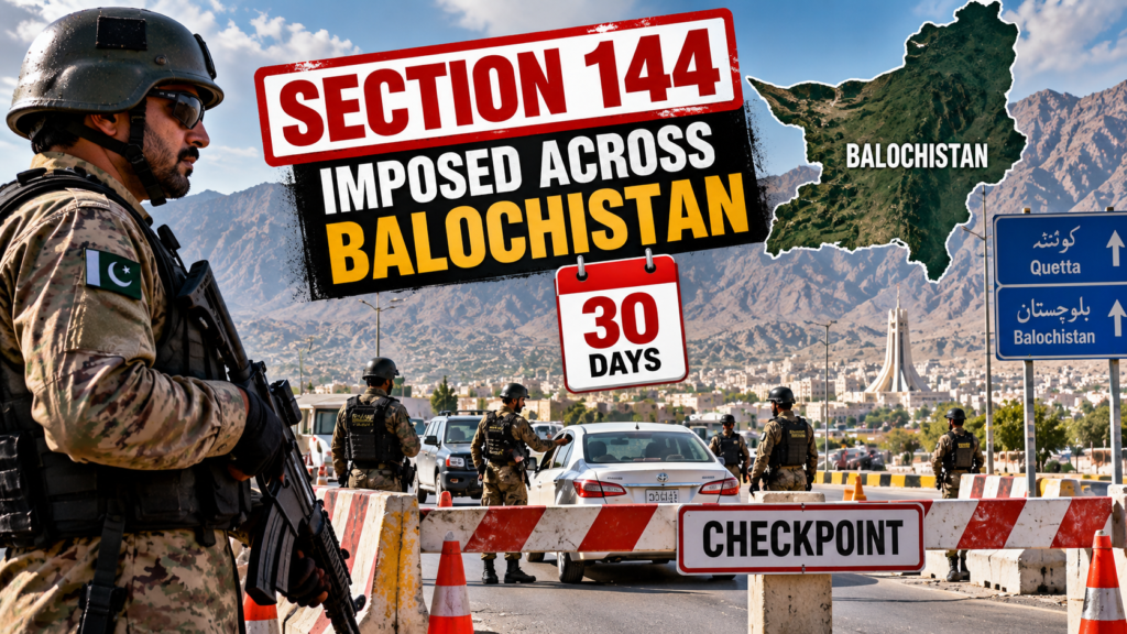 Section 144 Balochistan