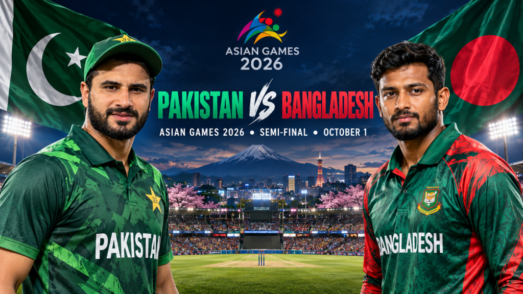 Pakistan vs Bangladesh Asian Games 2026