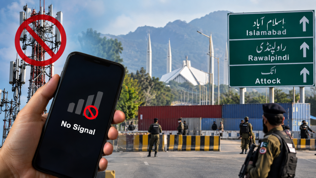 PTI protest mobile services suspension