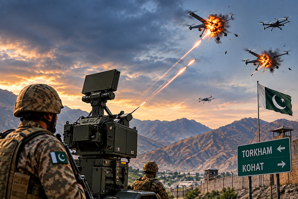 Pakistan shoots down eight drones