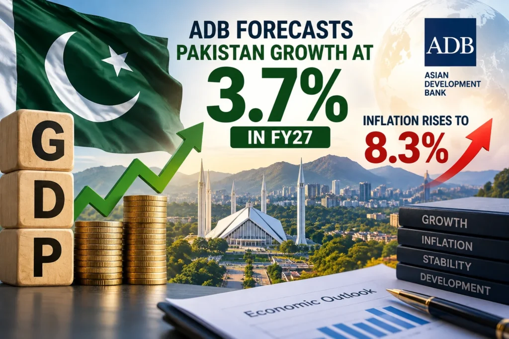 ADB Pakistan growth forecast 2027