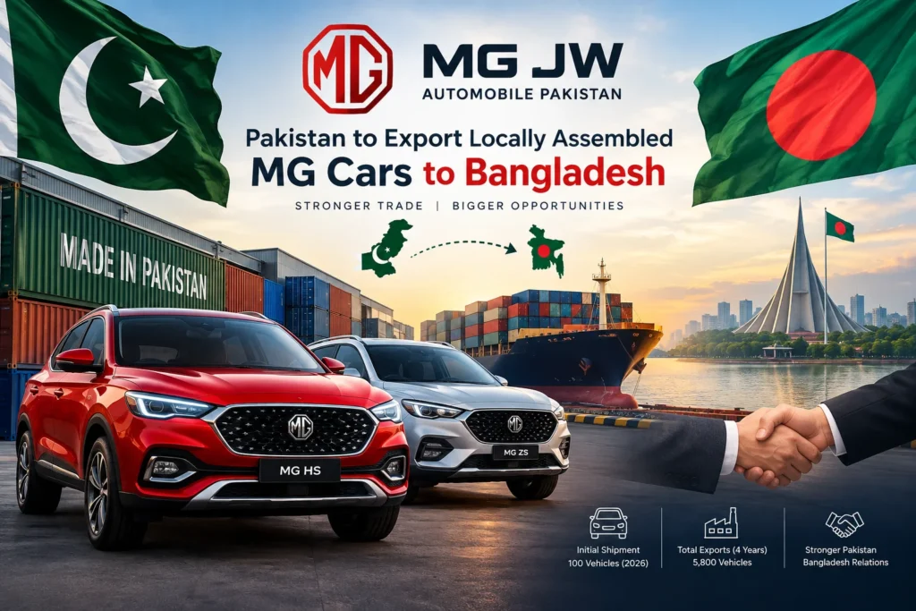 MG Pakistan Cars Export to Bangladesh