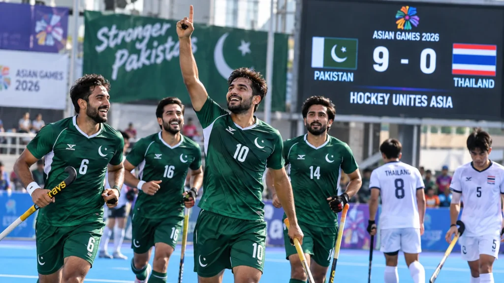 Pakistan hockey team 9-0 victory