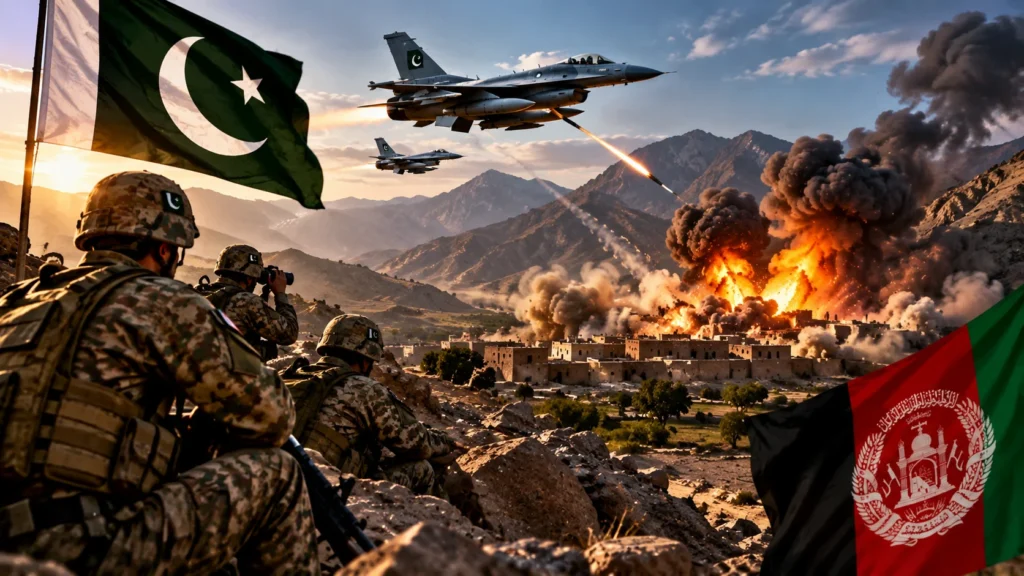 Pakistan strikes 10 sites in Afghanistan