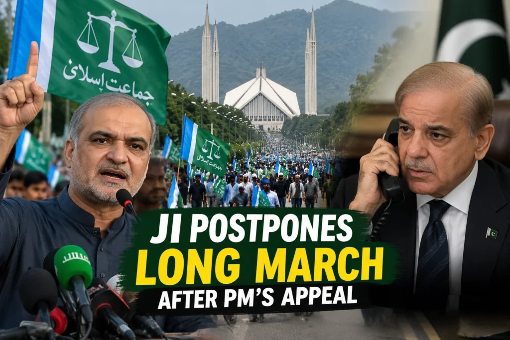 JI postpones long march