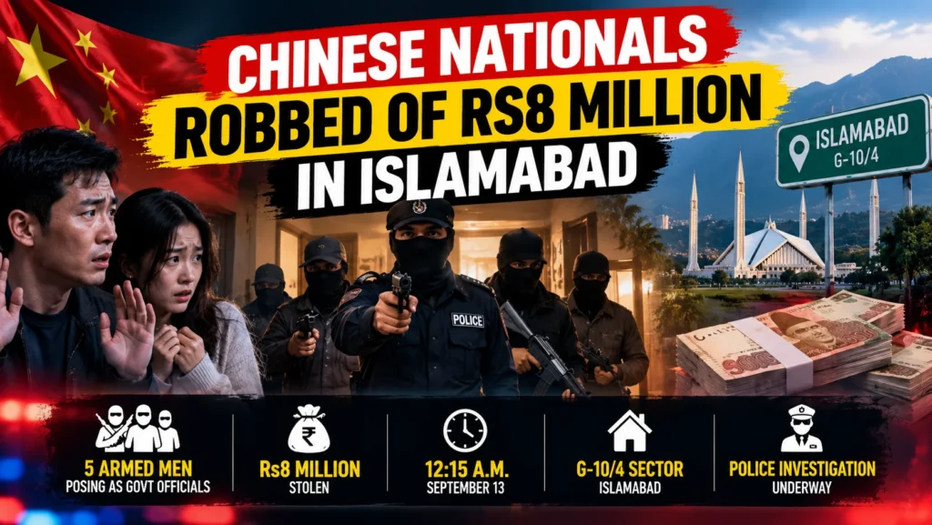 Chinese nationals robbed in Islamabad