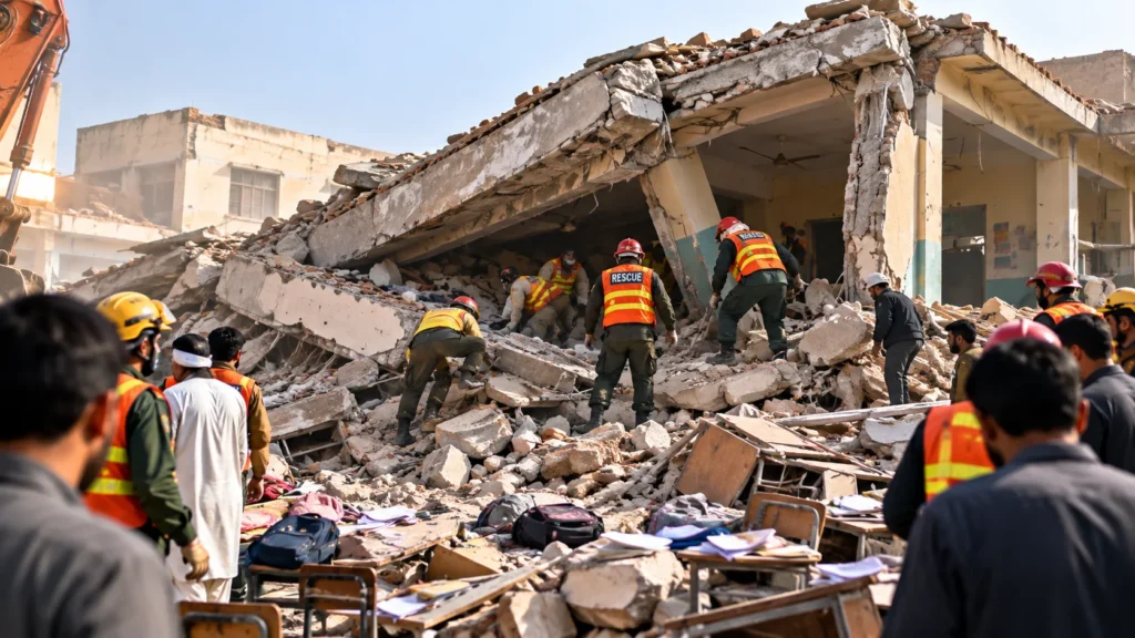 Students killed in Peshawar school collapse