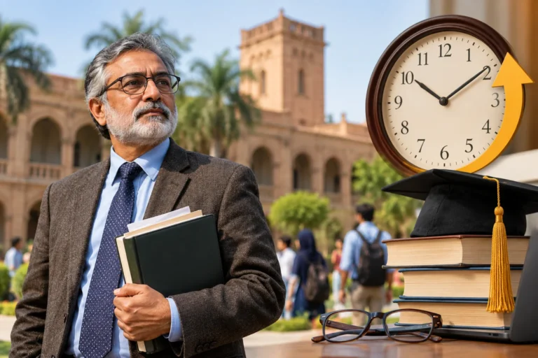 University professors retirement age in Sindh