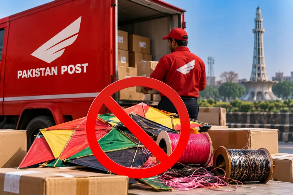 Pakistan Post kite delivery ban in Punjab